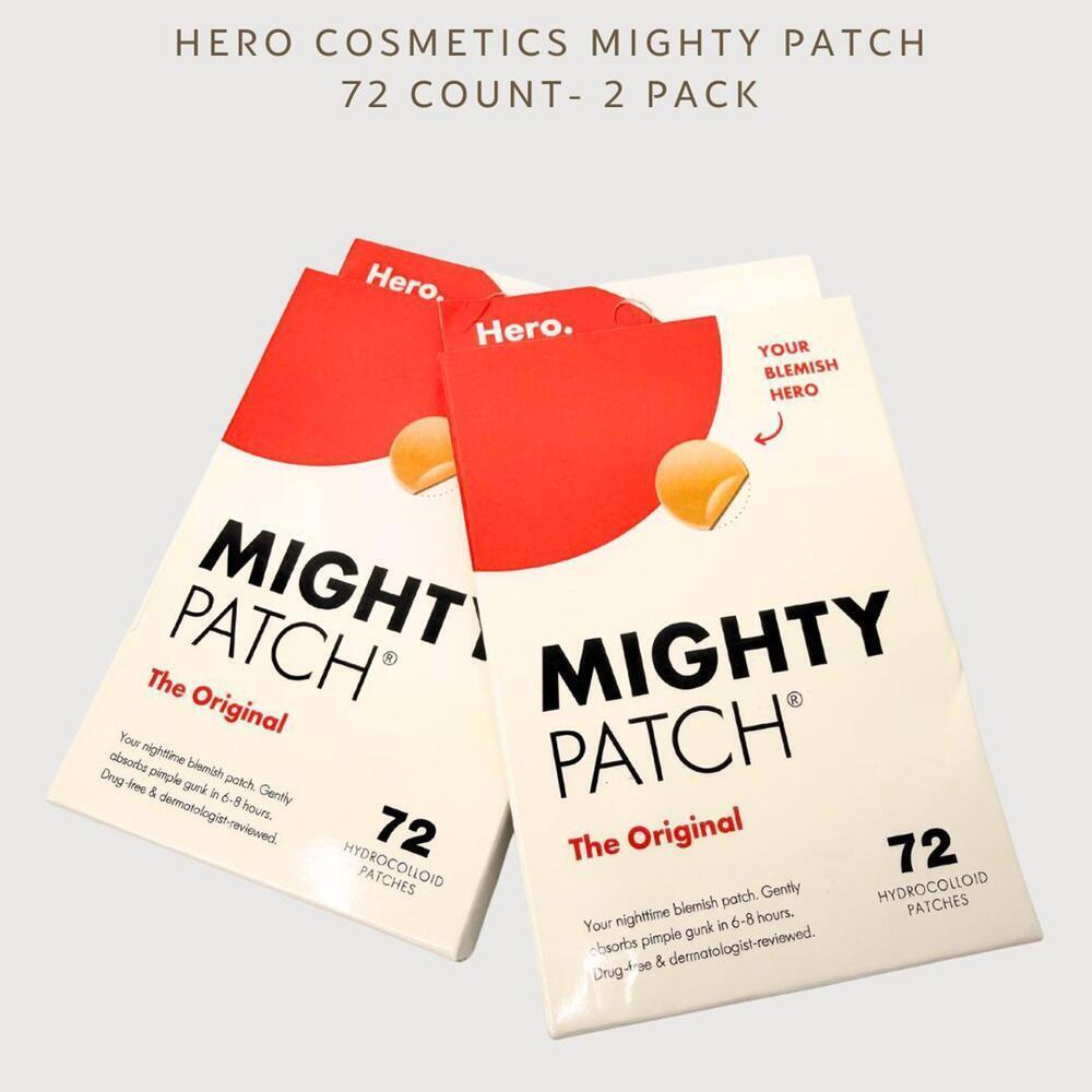 Hero Mighty Patch Original 72 Count (2 Pack) Acne Pimple Patches NEW - Picture 2 of 5